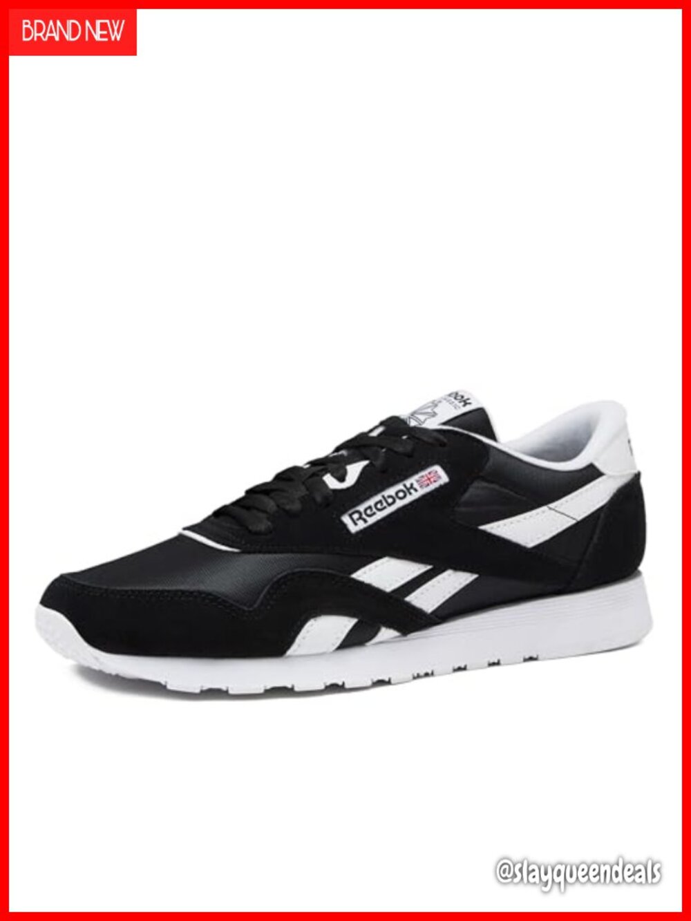 Reebok Classic Nylon Womens Sneakers Suede and Nylon Casual Tennis Shoes
